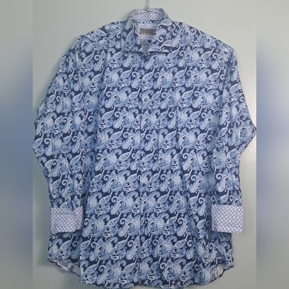 Alessandro Ferri Shirt Men's Button Down Shirt Size 4XL - EUC - Made in ITALY - Picture 1 of 9